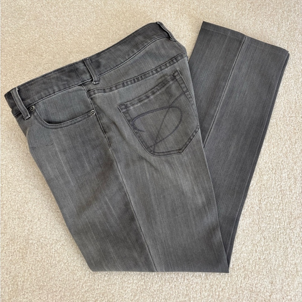 Classic Gray Straight Leg Women's Jeans